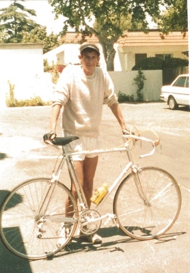 Young Philip and his bike